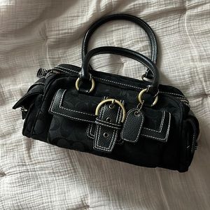 vintage coach black bag